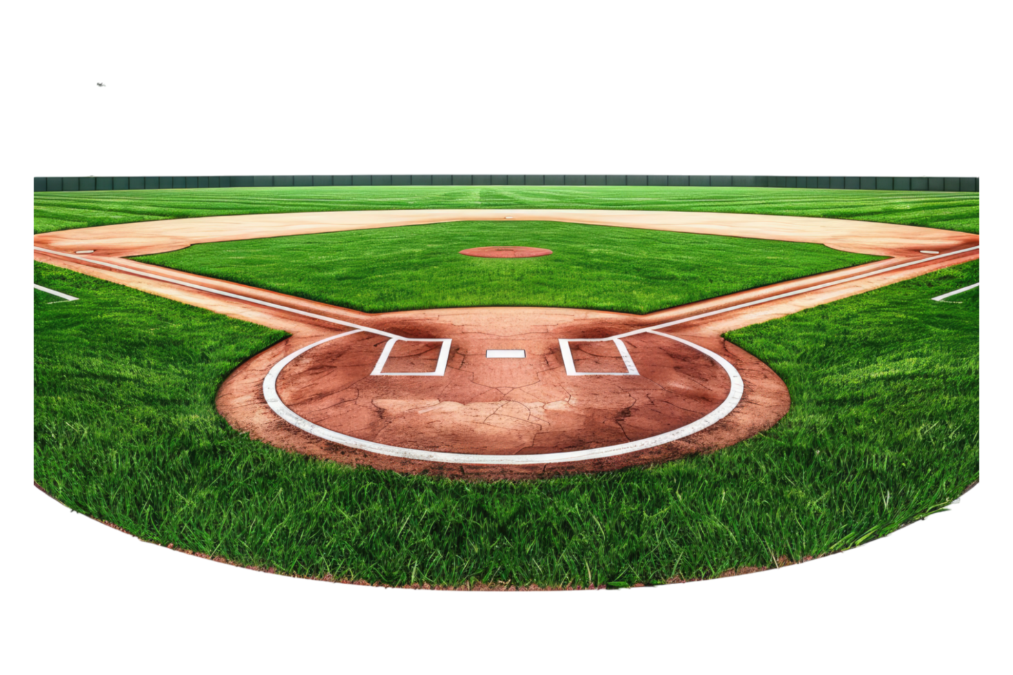 Baseball field with grass and dirt png