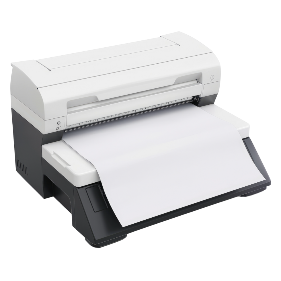 A printer with paper on top of it png
