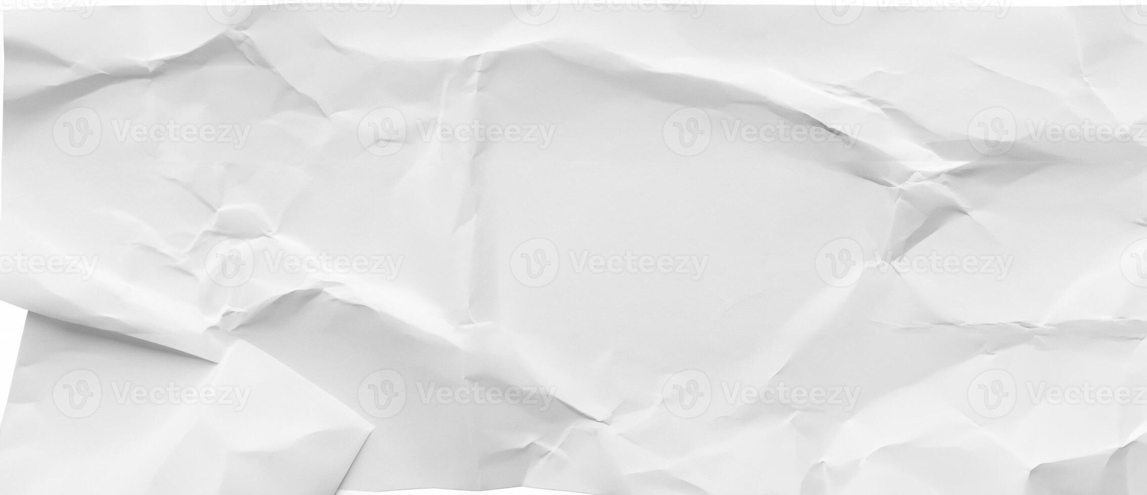 Crumpled white paper texture, useful for backgrounds, design projects, and creative overlays. photo