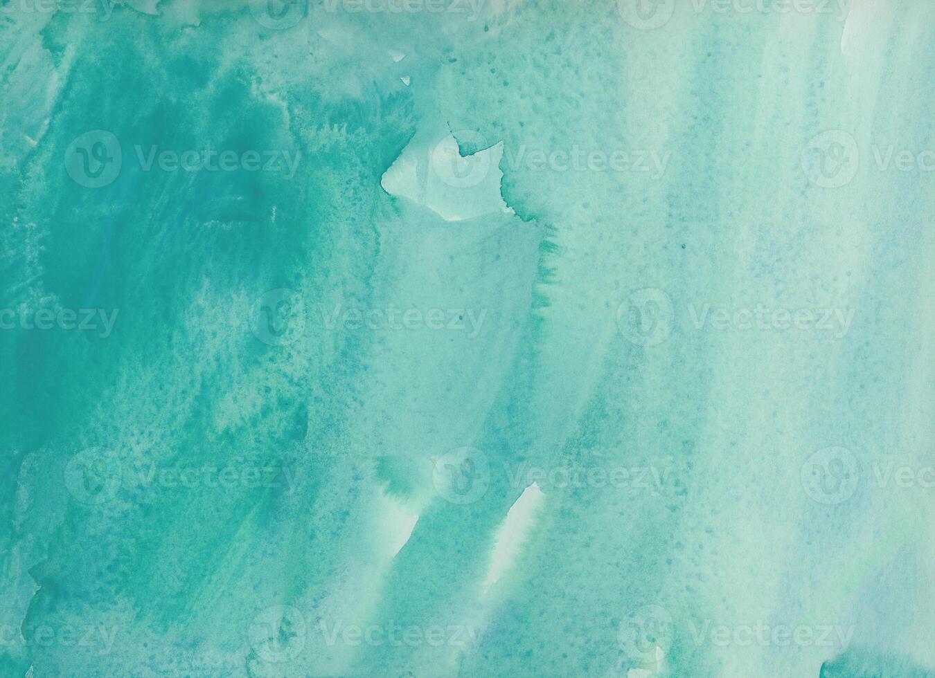 Turquoise watercolor texture background with a soft abstract pattern, perfect for design, art, or creative projects. photo