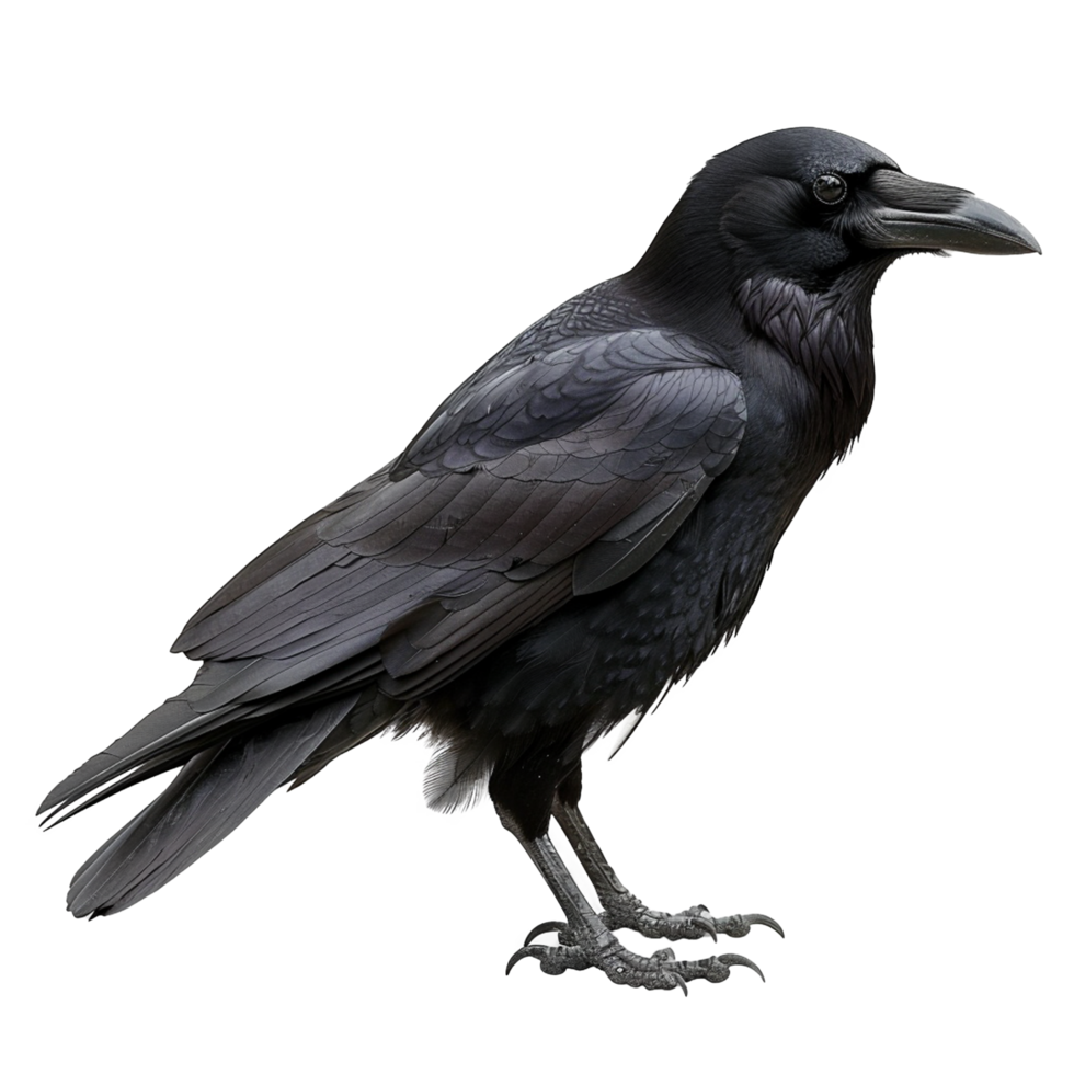 Crow isolated on transparent background png