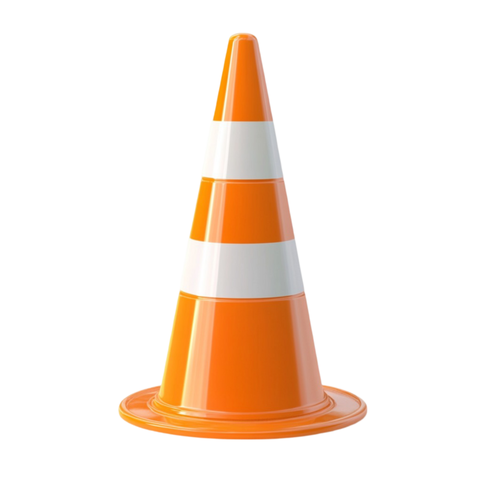 Traffic cone on Transparent Background png