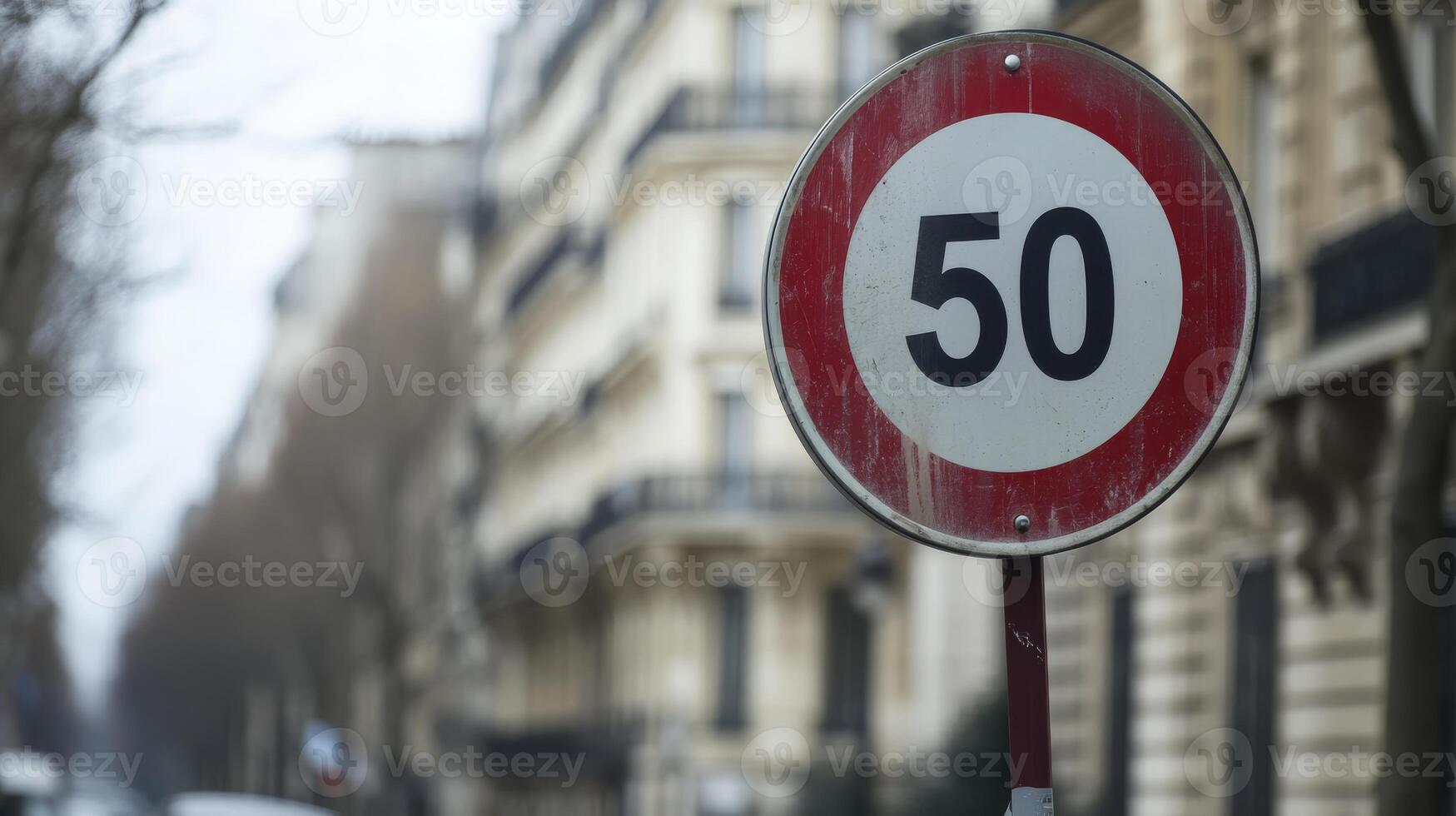 Paris implements a 50 kmh speed limit on the Beltway to reduce cars and traffic jams, enhancing road safety photo
