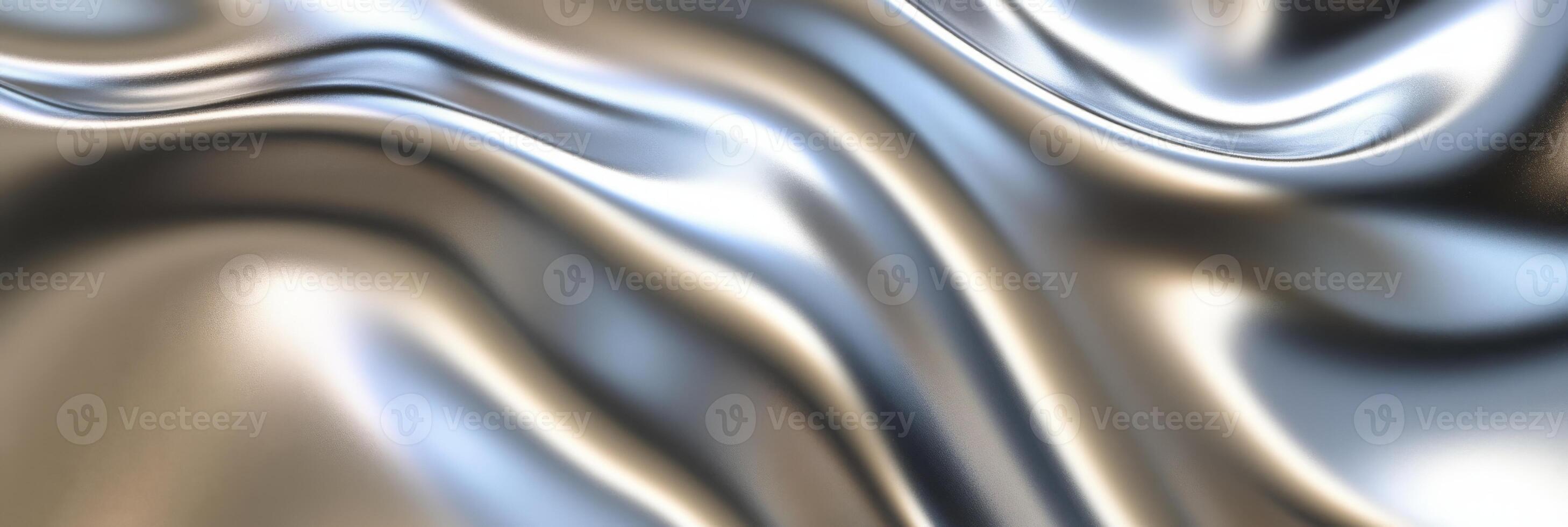 This is an elegant and visually stunning abstract illustration showcasing metallic silver curves, bright textures, and a futuristic design that is perfect for enhancing modern wallpapers and graphics photo