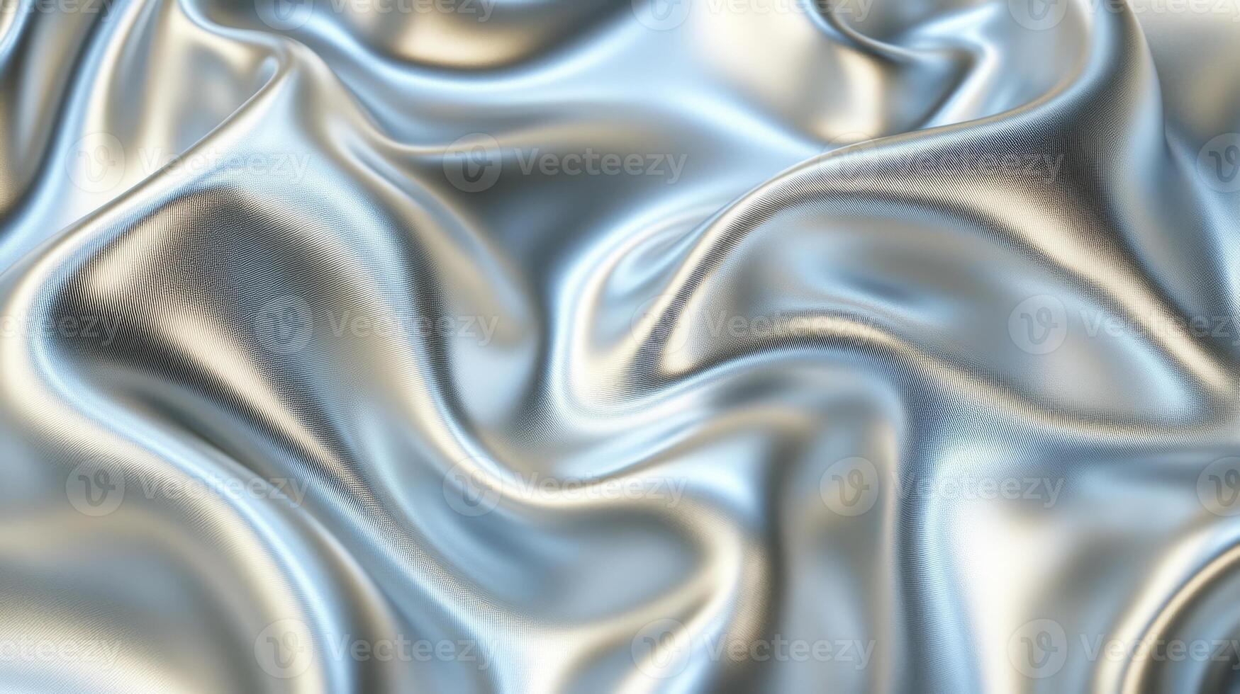 This visually striking abstract illustration features a shiny silver texture with smooth curves and gradients, making it an exceptional choice for contemporary design applications photo