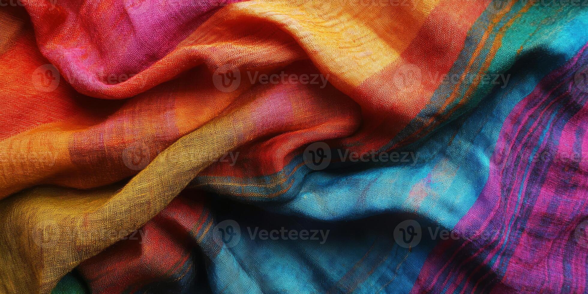 A vibrant fabric that showcases a range of rich colors and exquisite textures ideal for a variety of creative projects photo