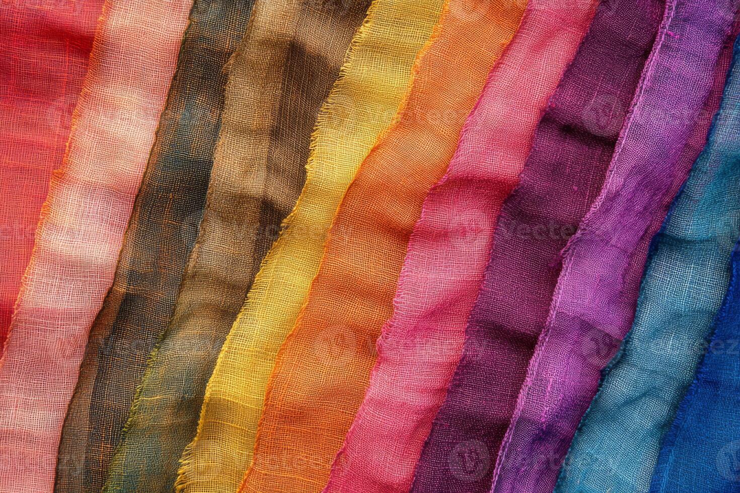 A vibrant and diverse array of colorful textiles that are perfect for a wide range of creative and design projects photo