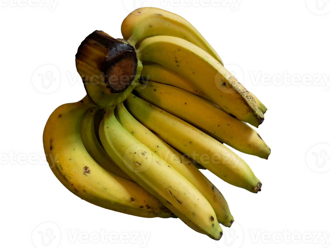 bunch of bananas isolated on transparent background png