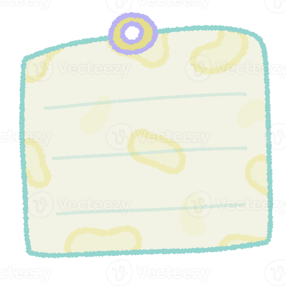 cute sticky line note png