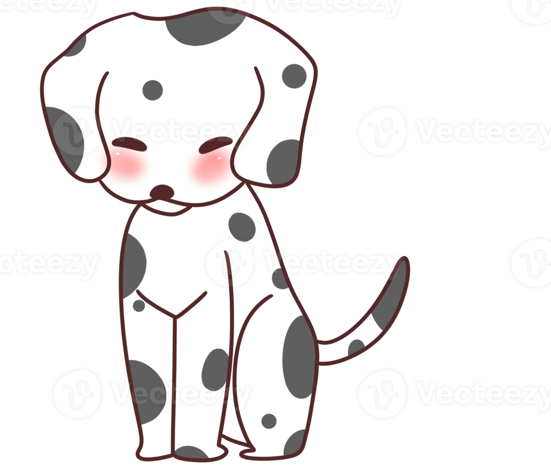 Cute Dalmatian dog puppy pet png