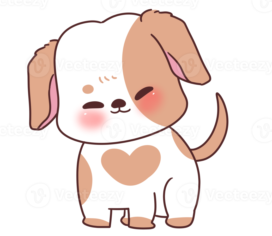 Cute cartoon dog puppy pet png