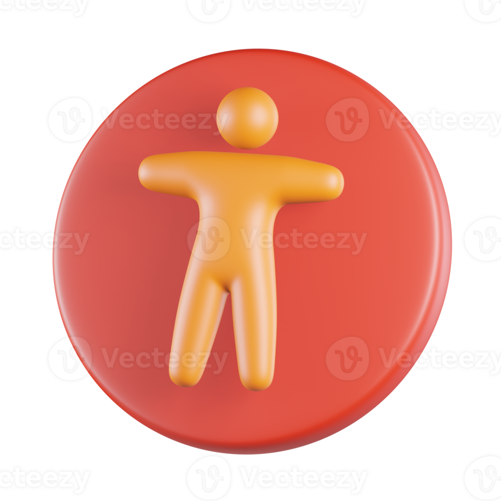 Accessibility 3D Icon png