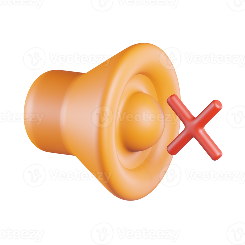 Sound remove 3D Icon png
