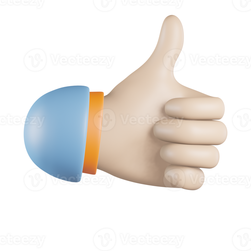 Hand Like 3D Icon png