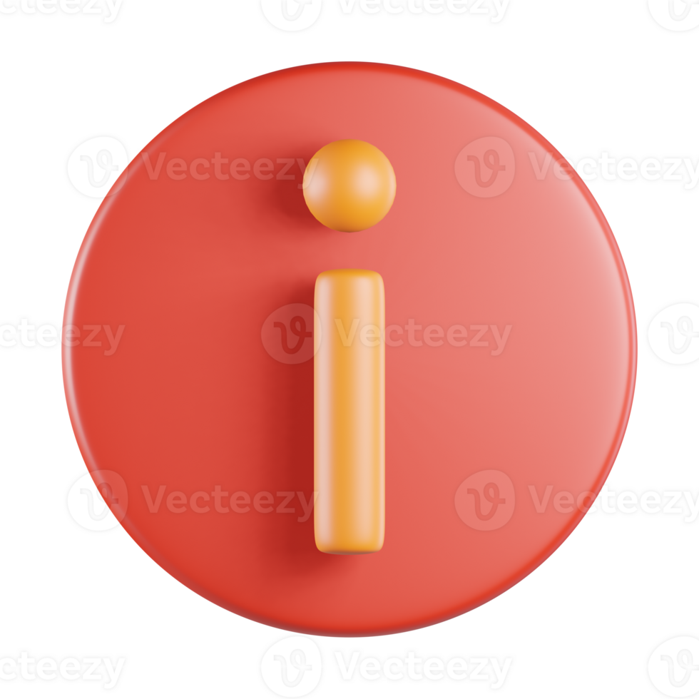 Information 3D Icon png
