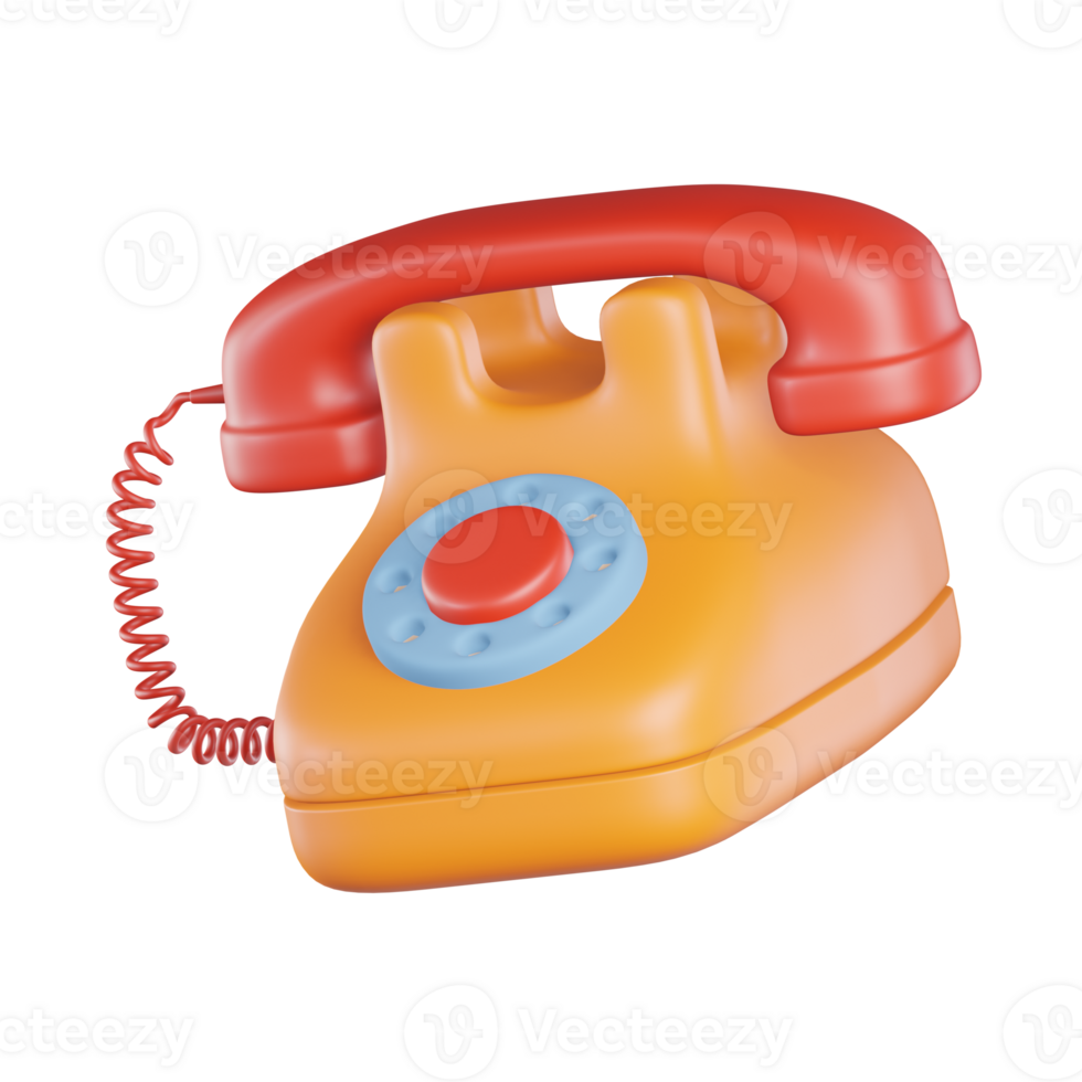 Téléphone 3d icône png