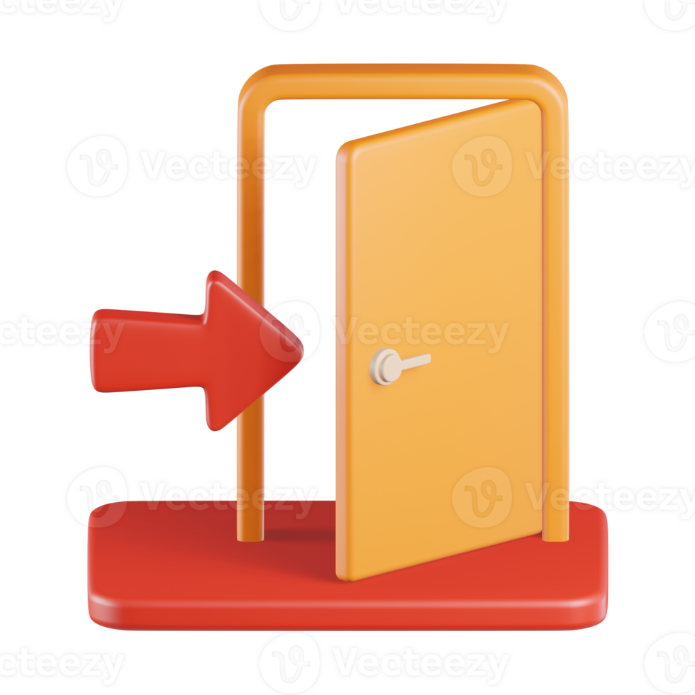 Entrance Gateway 3D Icon png