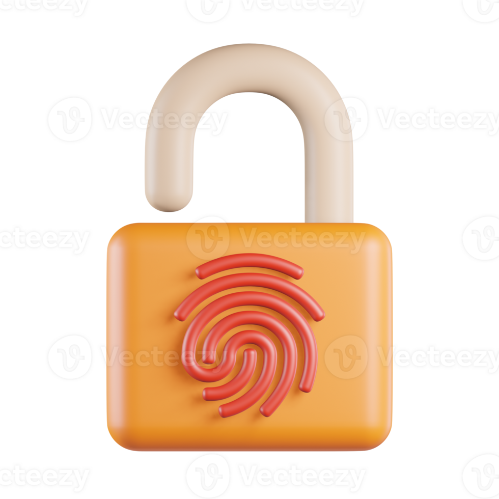 Identification Security 3D Icon png