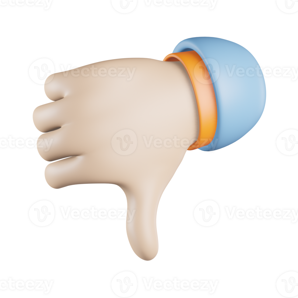 Hand Bad 3D Icon png