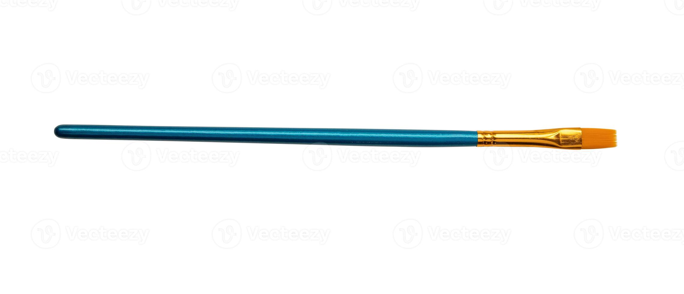 artistic paint brush isolated on white background photo
