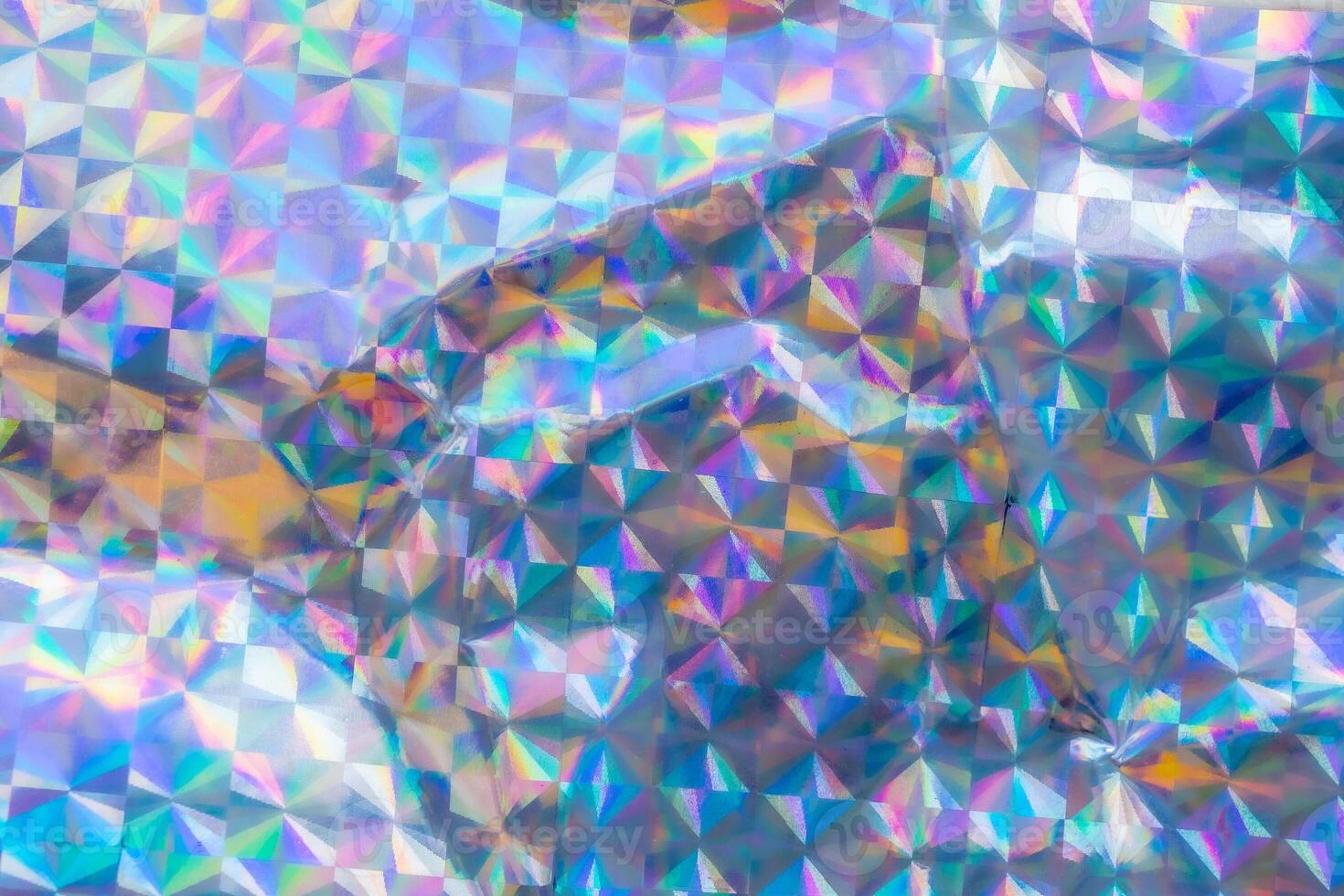 Holographic rainbow foil iridescent texture abstract hologram background photo