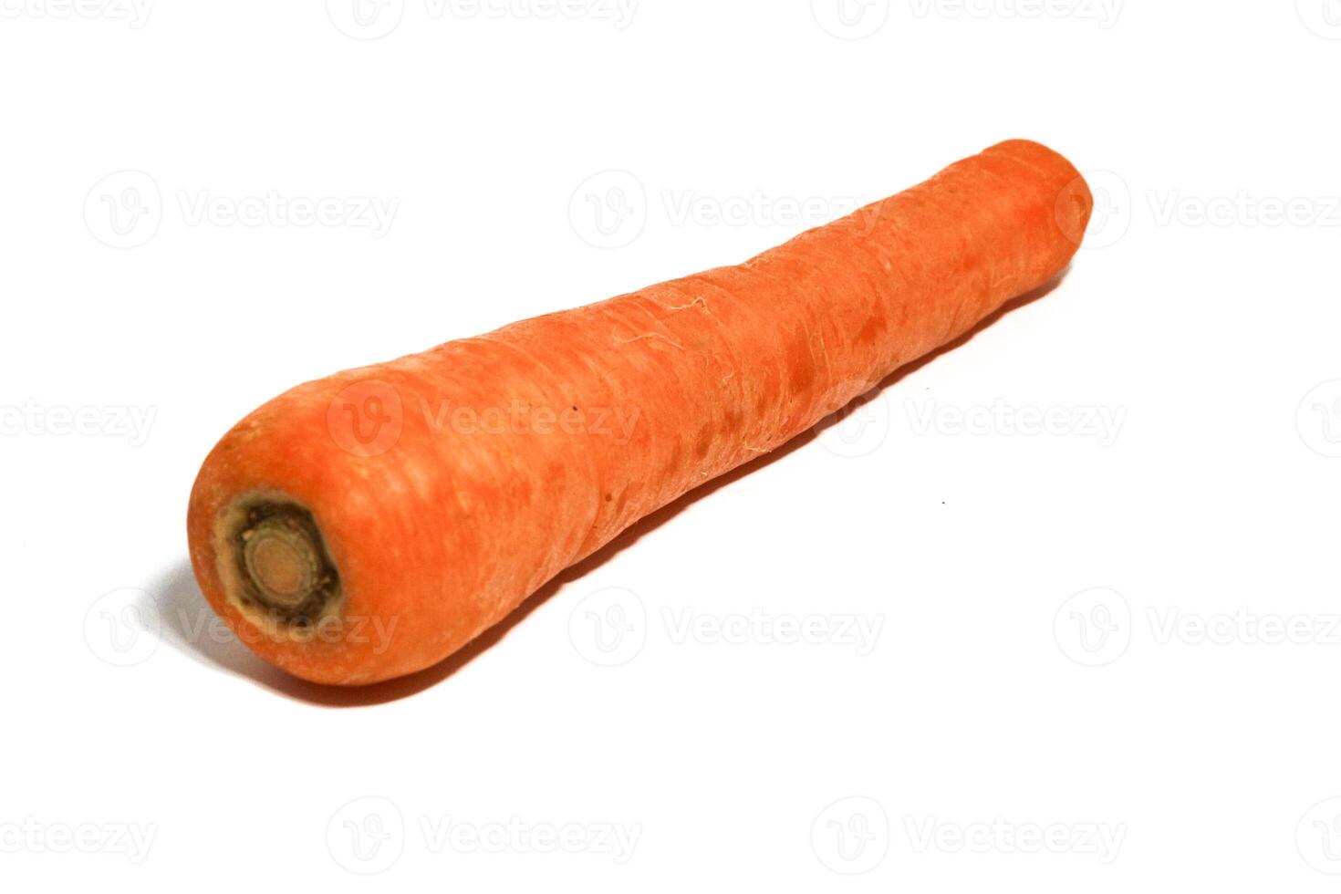 Group of fresh carrots isolated on white background. photo