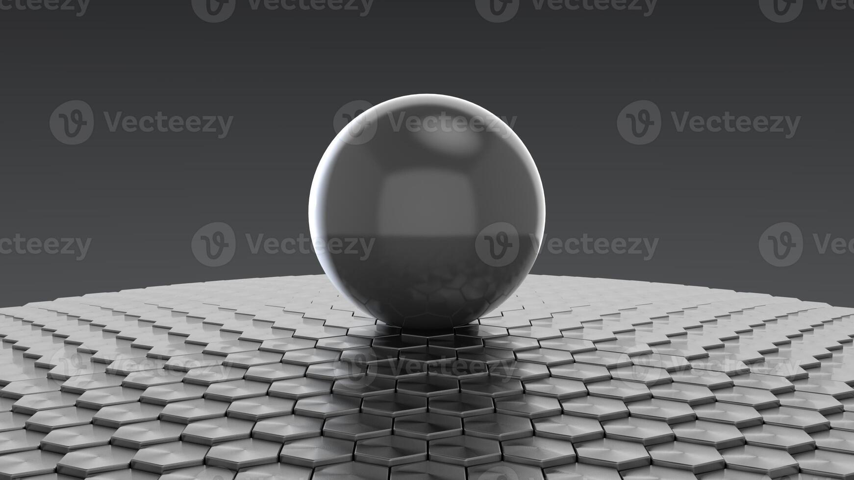 3d rendering of scifi sphere photo