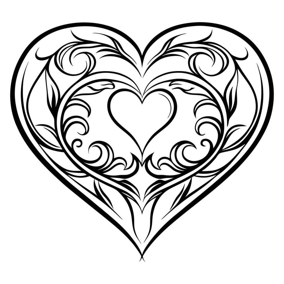 Silhouette Expressions of Love vector
