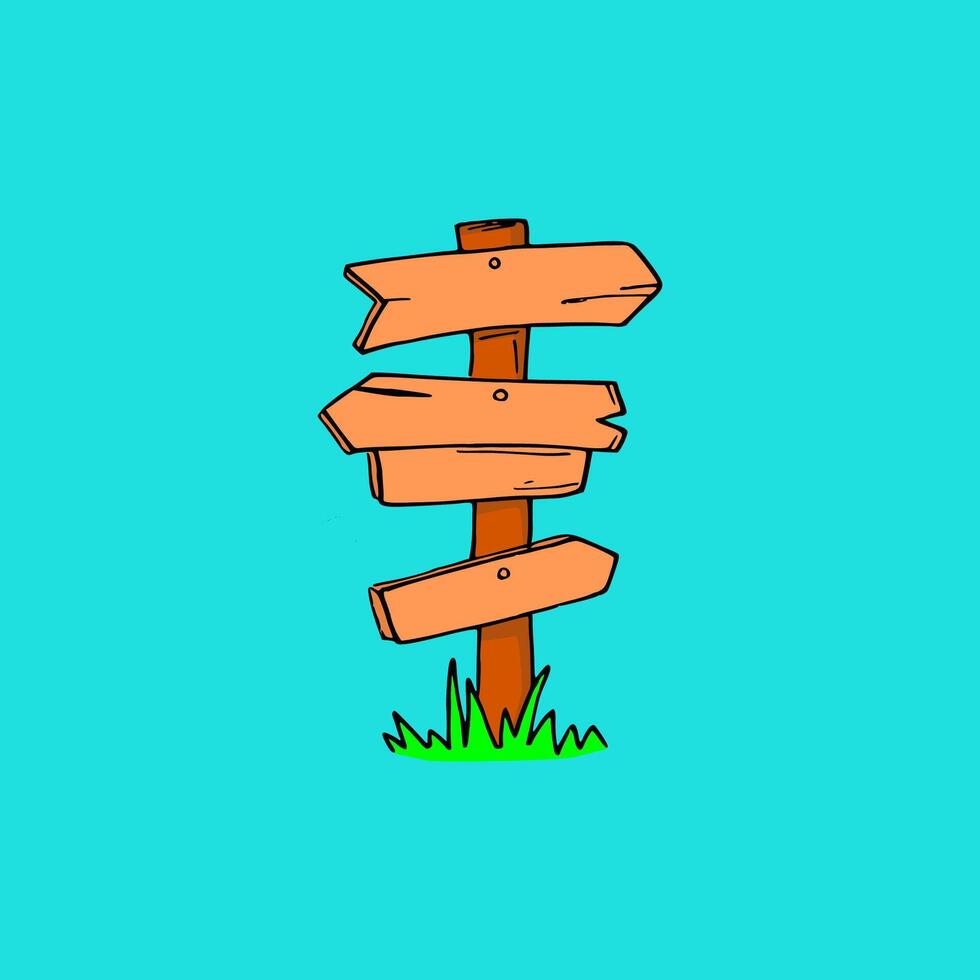 flat cartoon of four descending rows of wooden planks vector