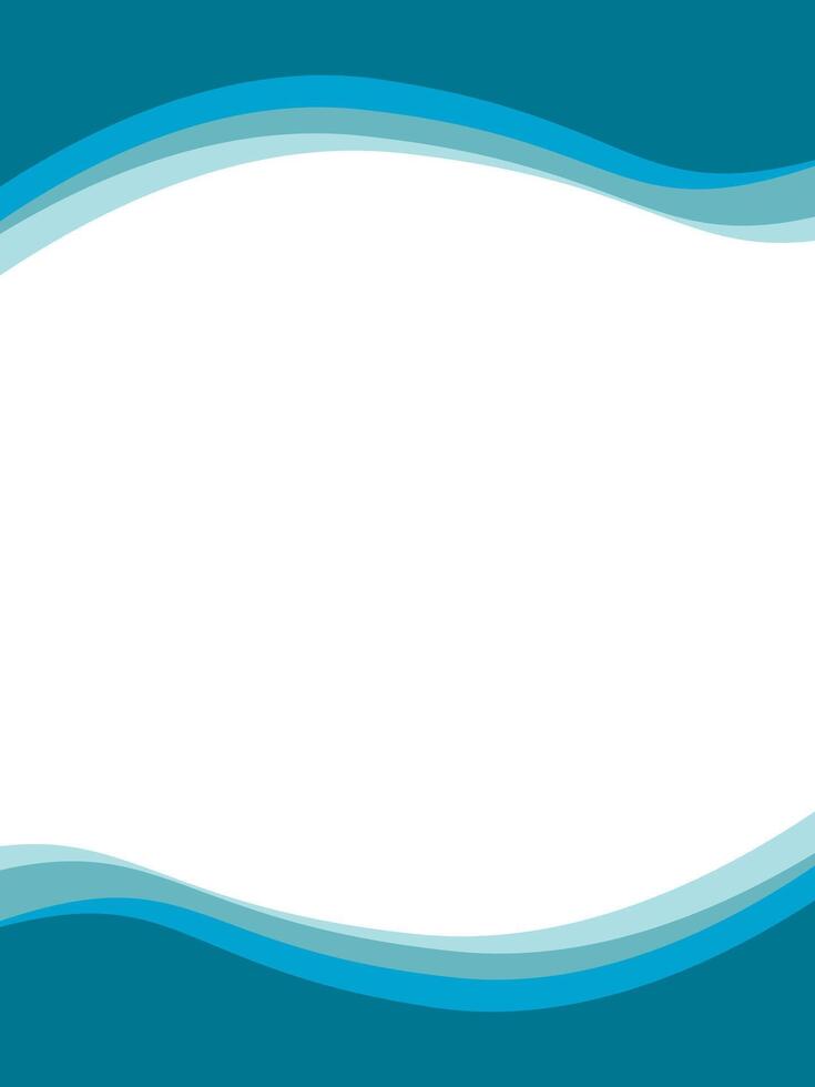 upper and lower wave frames vector