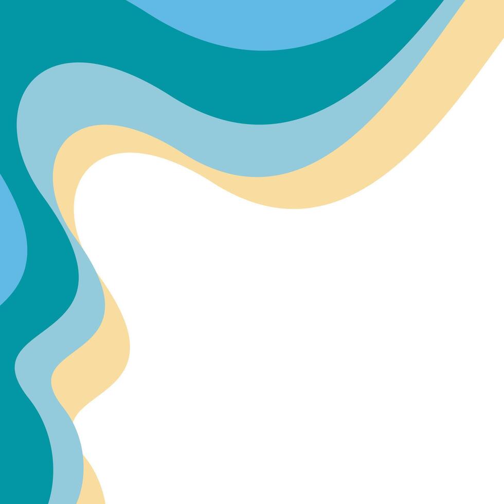 abstract shape wave corner for frame editing vector
