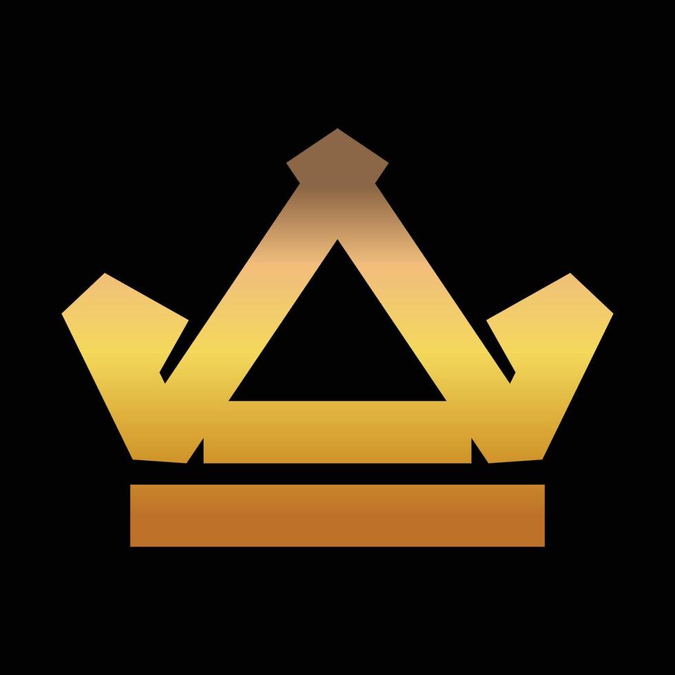regal crest crown icon logo design template vector