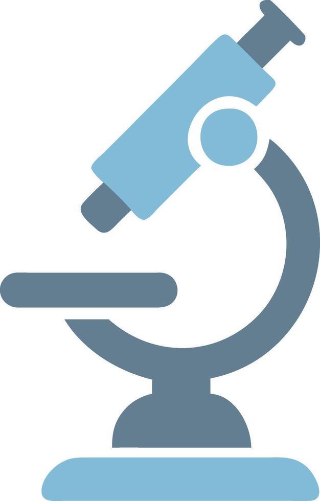 Microscope Icon for Scientific Research and Laboratory Use vector