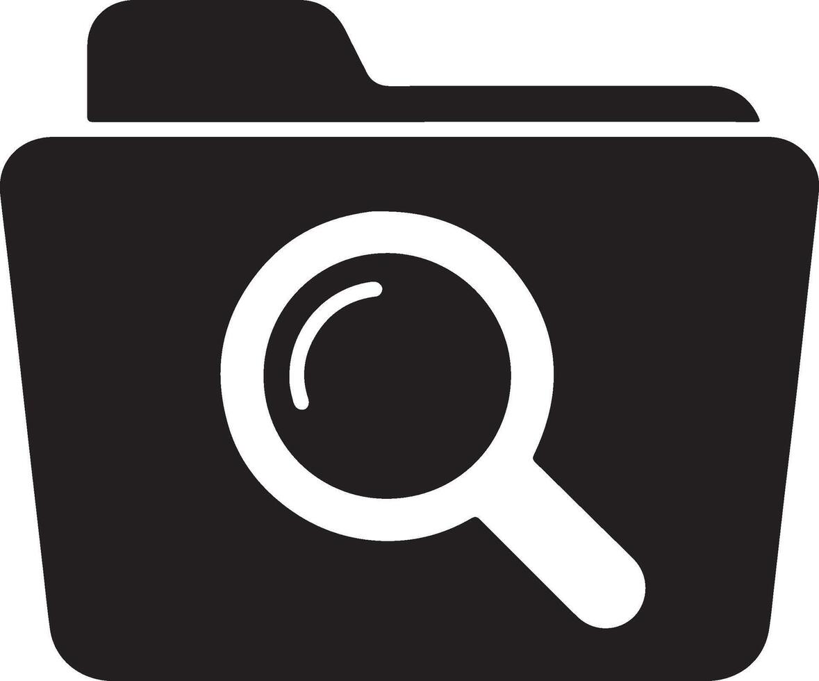 Folder icon silhouette with white background vector