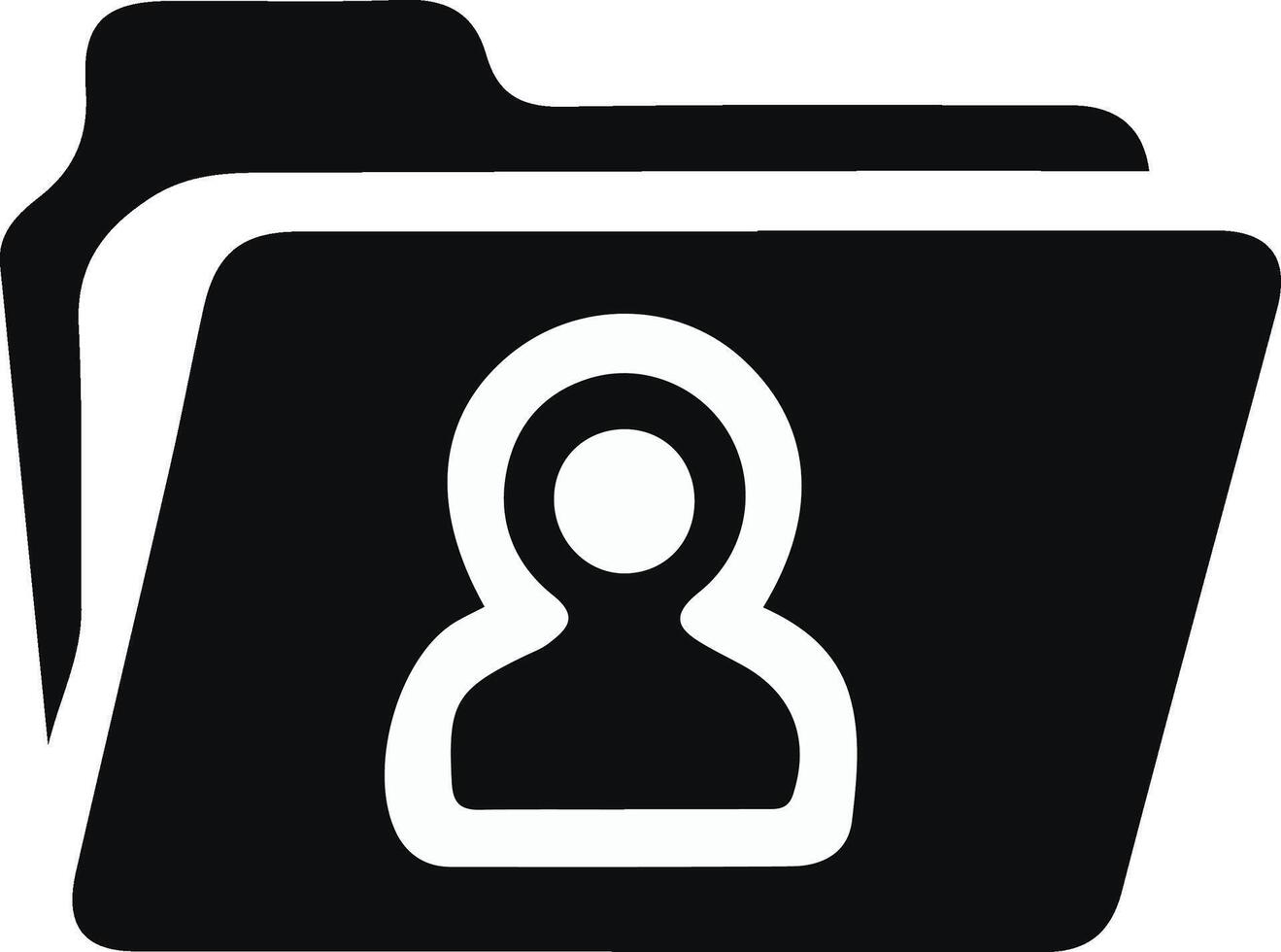 Minimalist folder design vector