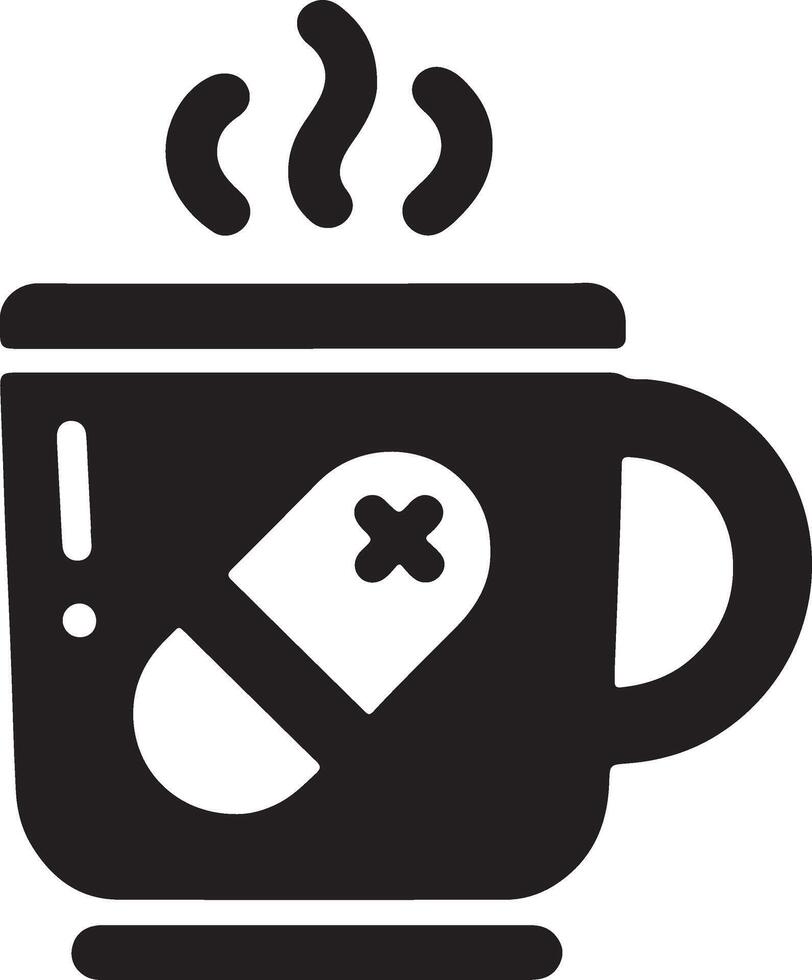 Mug design illustration with white background vector