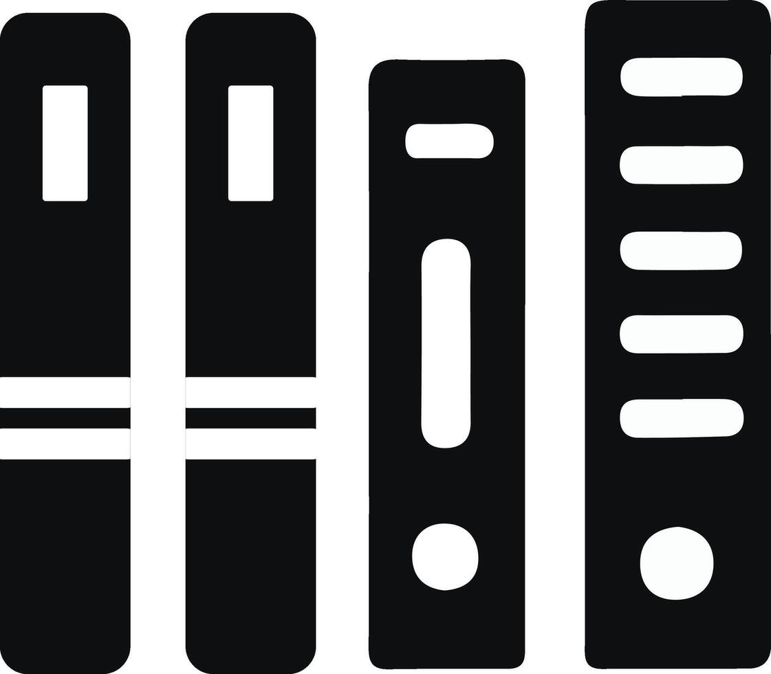 New bookmark icon silhoutte style with white background vector