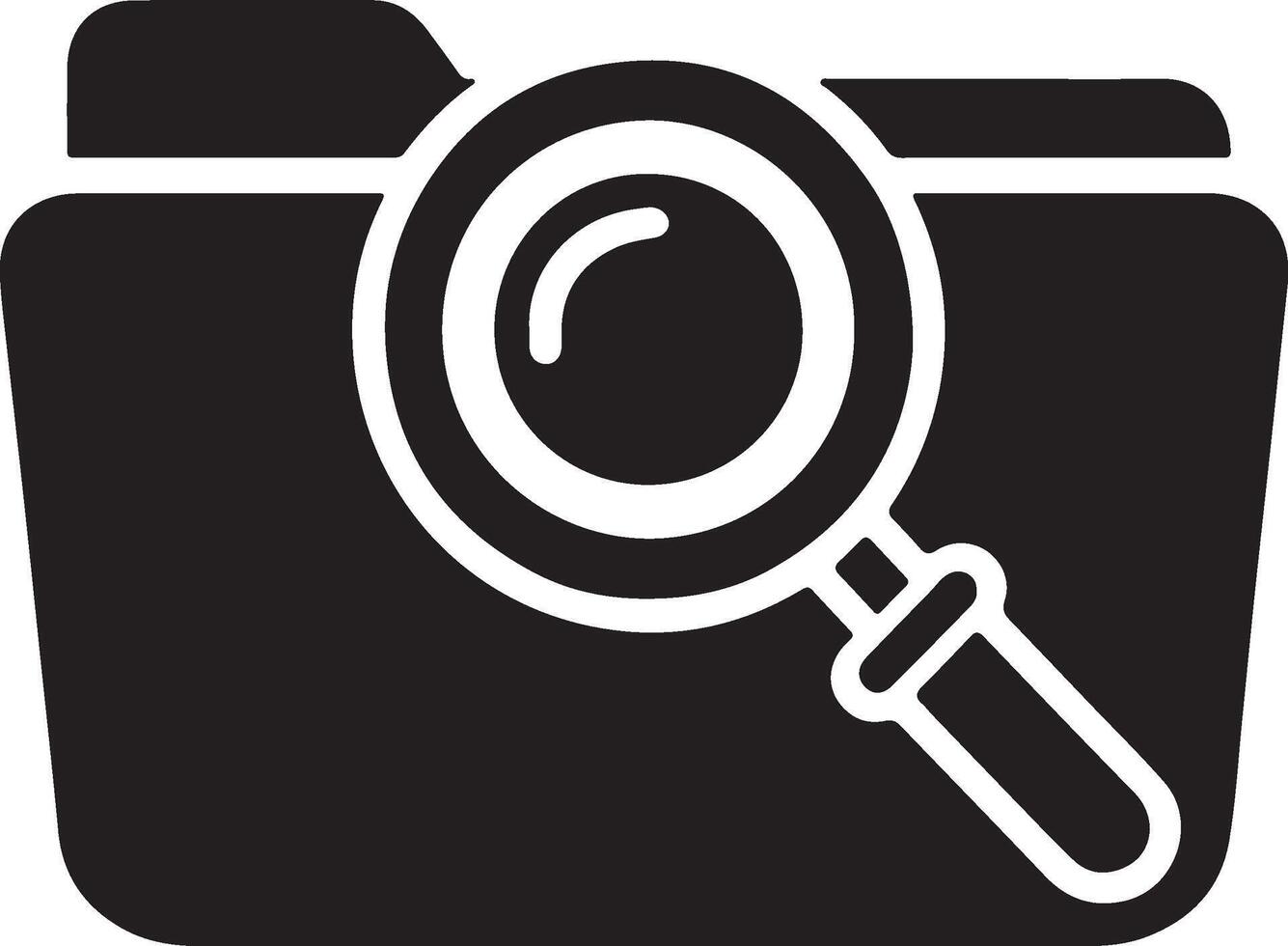 Sleek folder silhouette vector