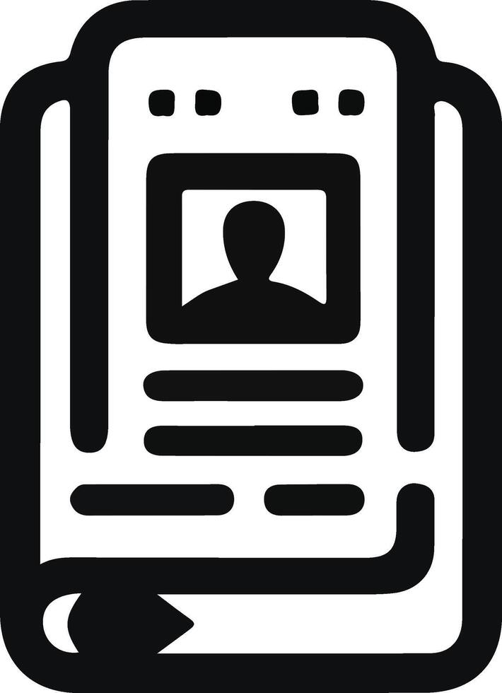 Bookmark graphic icon silhoutte style with white background vector