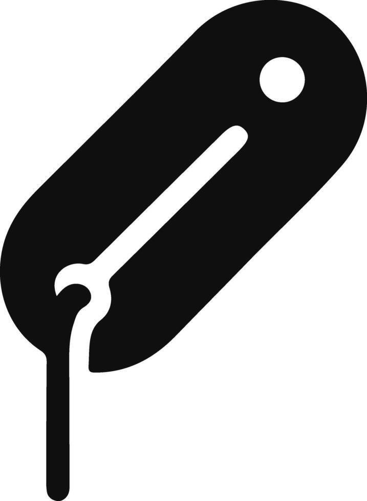 Bookmark icon silhoutte style with white background vector