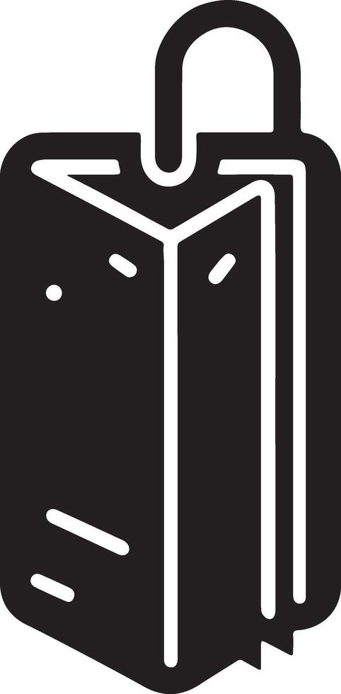 High-quality bookmark silhoutte style with white background vector