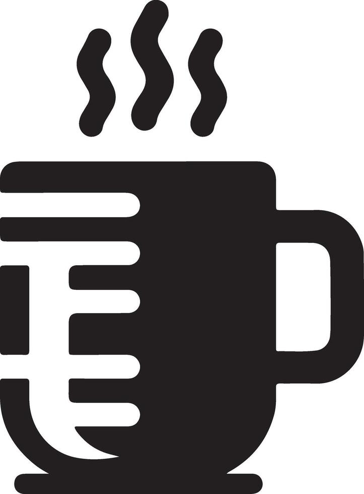 Clean mug silhouette vector