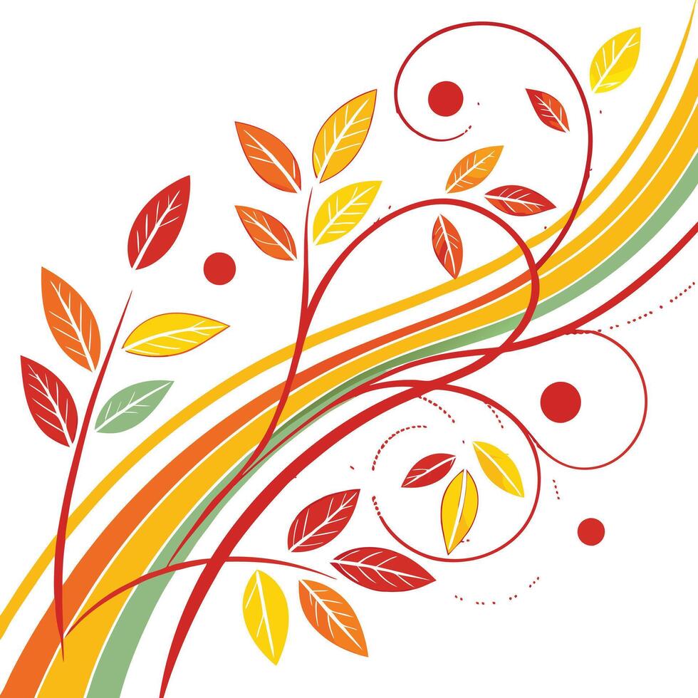 Dynamic Flow An Abstract Symphony of Colors and Shapes. vector