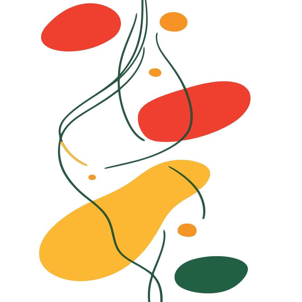 Vivid Flow Modern Art in Motion and Color. vector