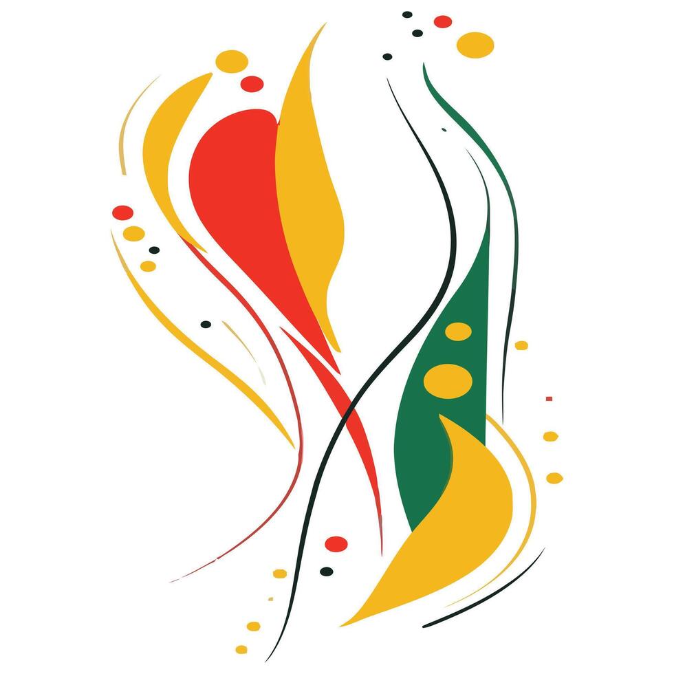 A Wave of Energy Abstract Design with Bold Hues. vector