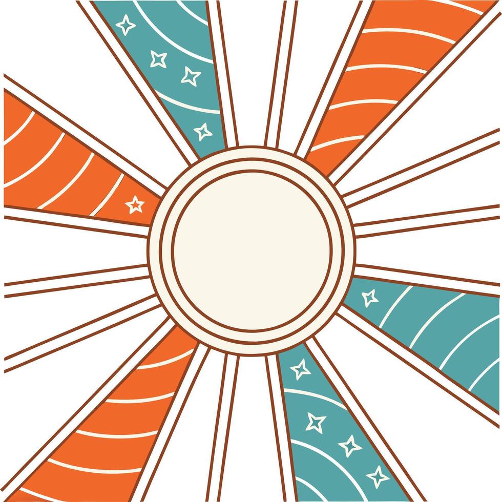 Flat Design Illustration of Geometric Patterns. vector