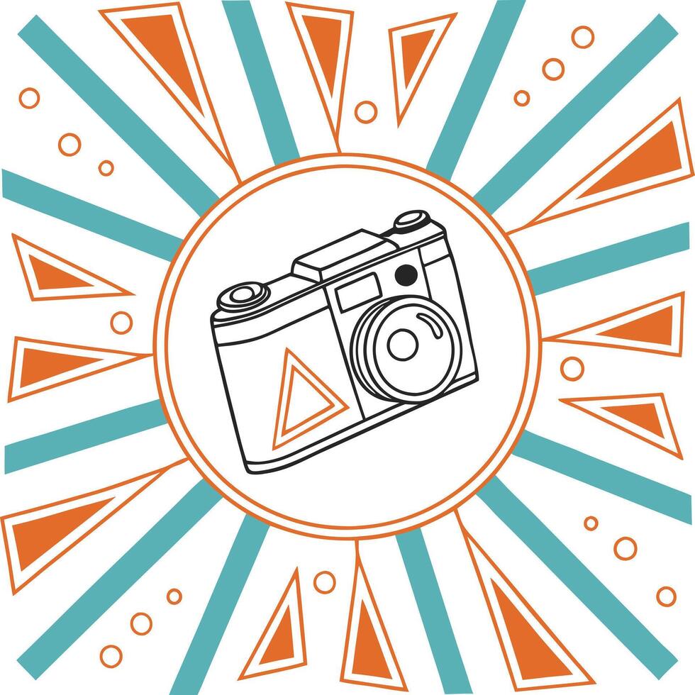 Bright design with Clean Lines and Shapes. vector