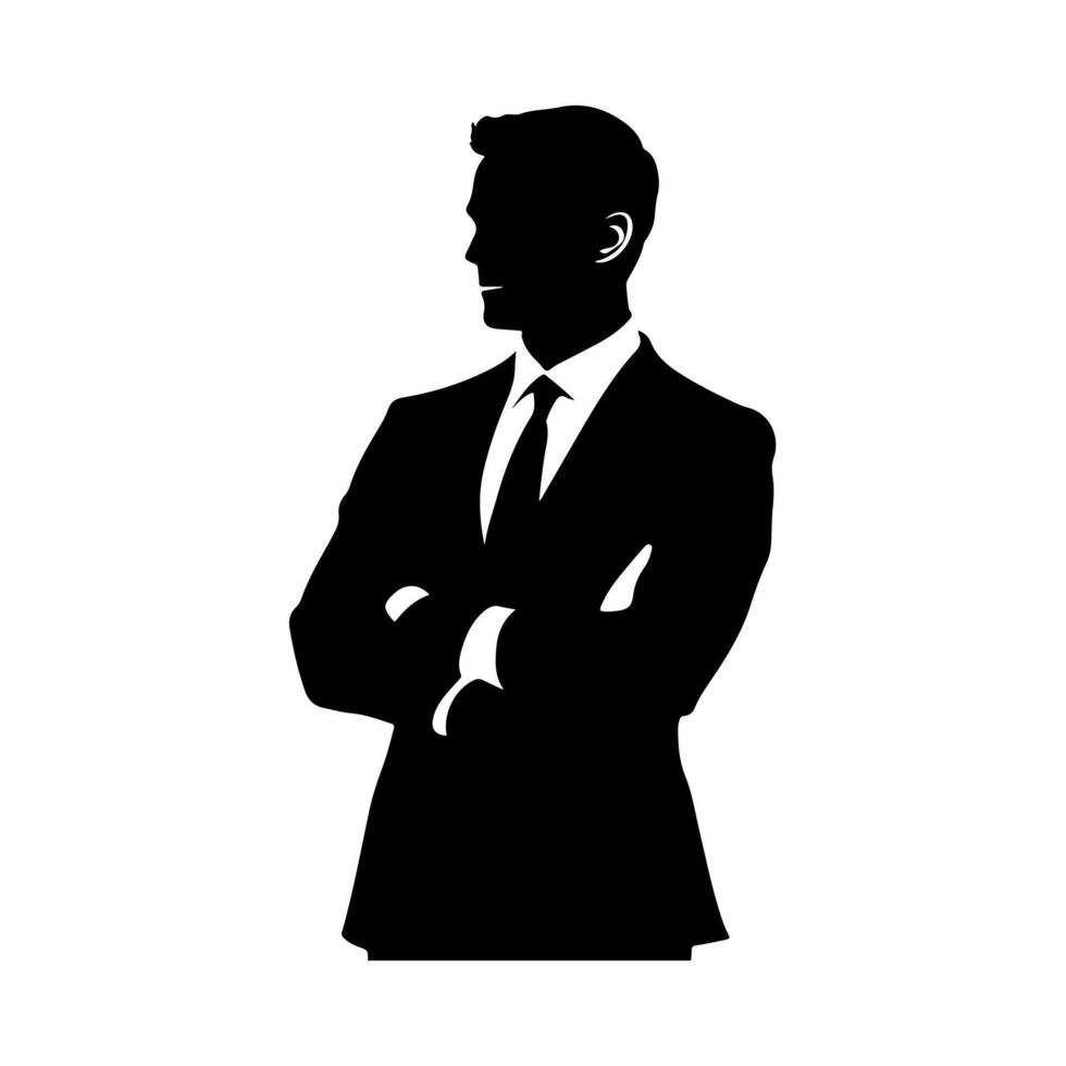 silhouette of a man advertising vector