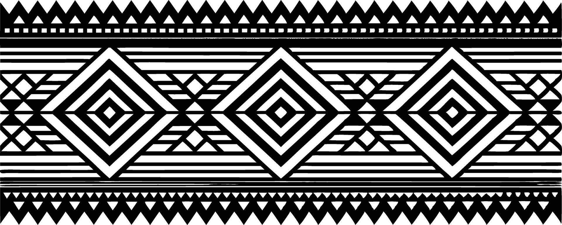 Seamless ethnic pattern. Handmade. Horizontal stripes. illustration Pro vector