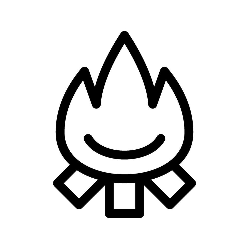 Bonfire Icon Symbol Design Illustration vector